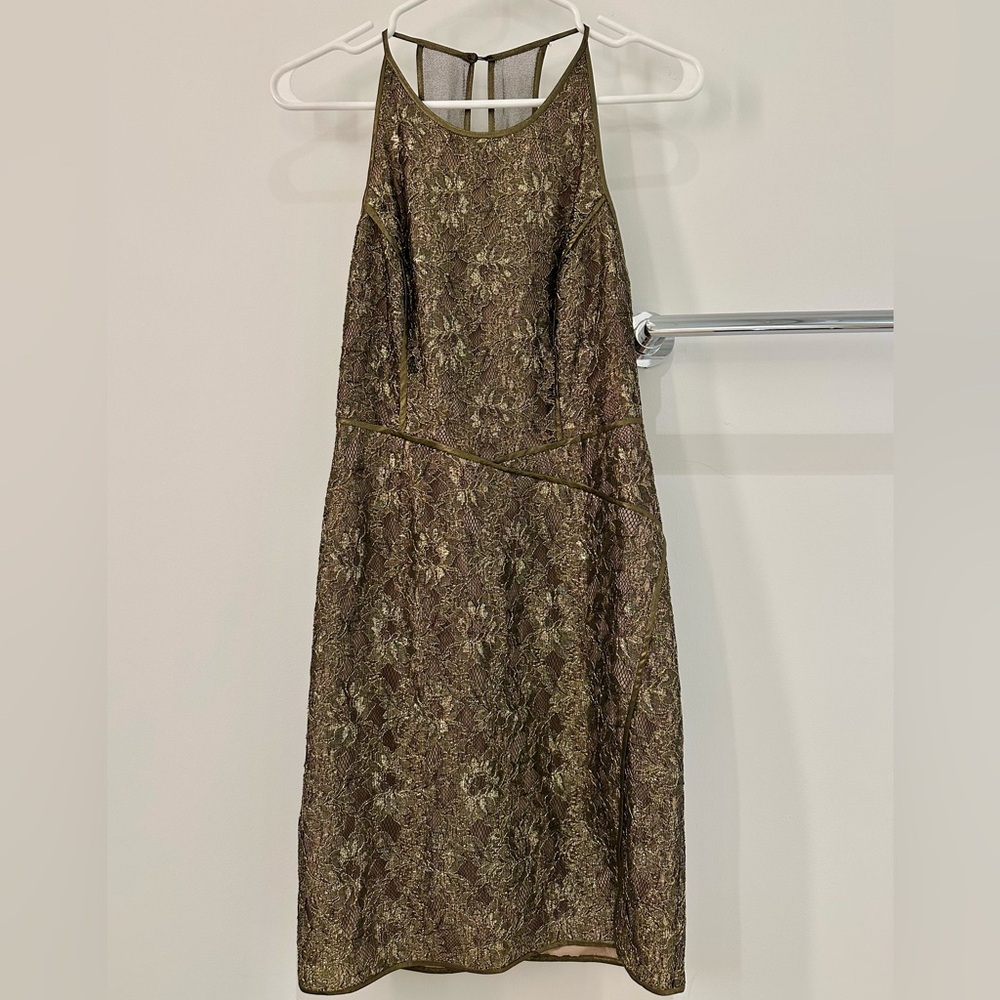 Gold BCBG Dress